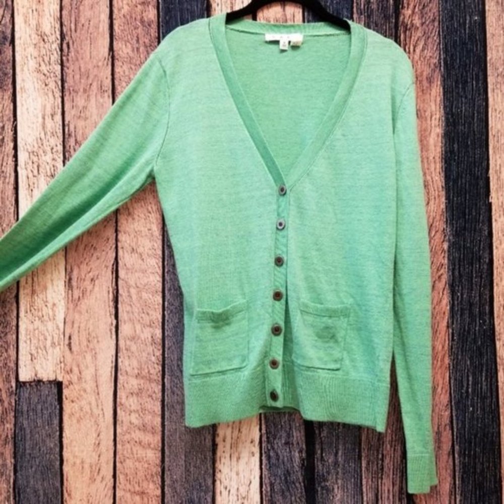CAbi Ocean Green Billi Pocket Cardigan
